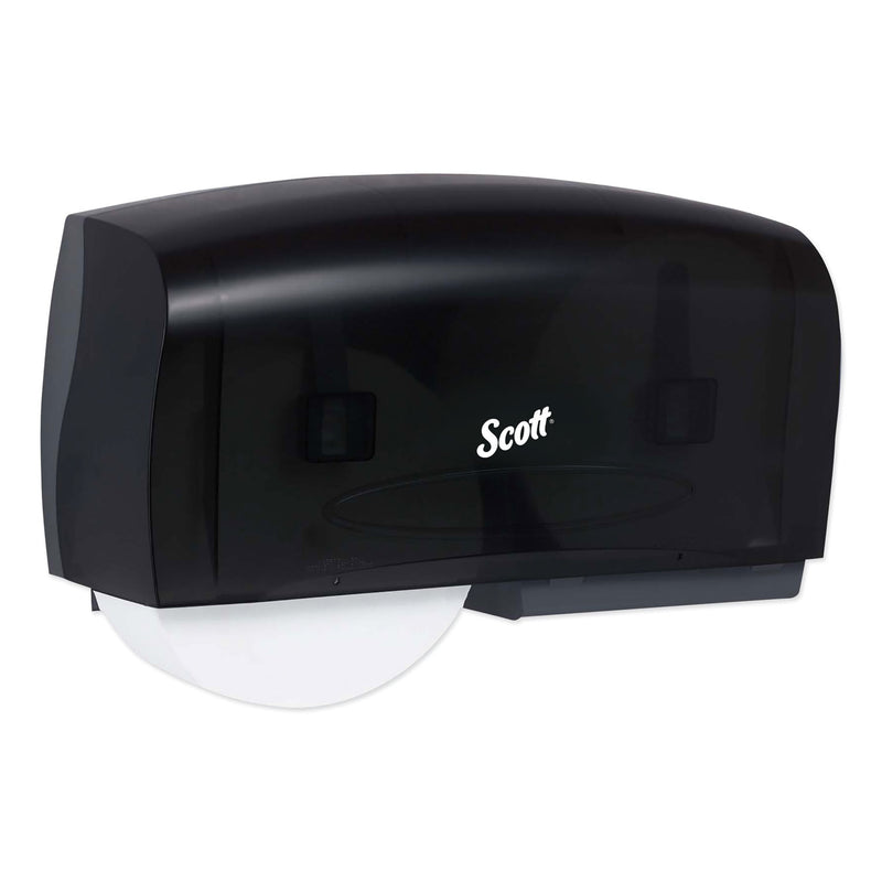 Scott Essential Coreless Twin Jumbo Roll Tissue Dispenser, 20 X 6 X 11, Black - KCC09608