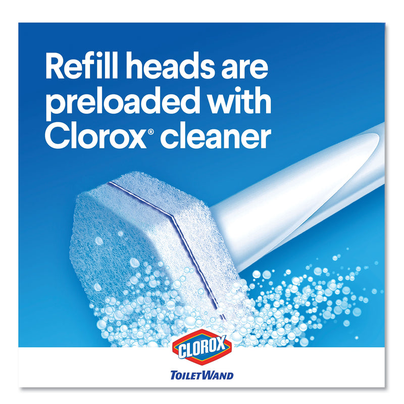 Clorox Disinfecting Toiletwand Refill Heads, 6/Pack, 8/Carton - CLO14882CT