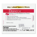 Clorox Healthcare Dispatch Cleaner Disinfectant Towels With Bleach, 7 X 8, 50/Box, 6 Boxes/Carton - CLO69101