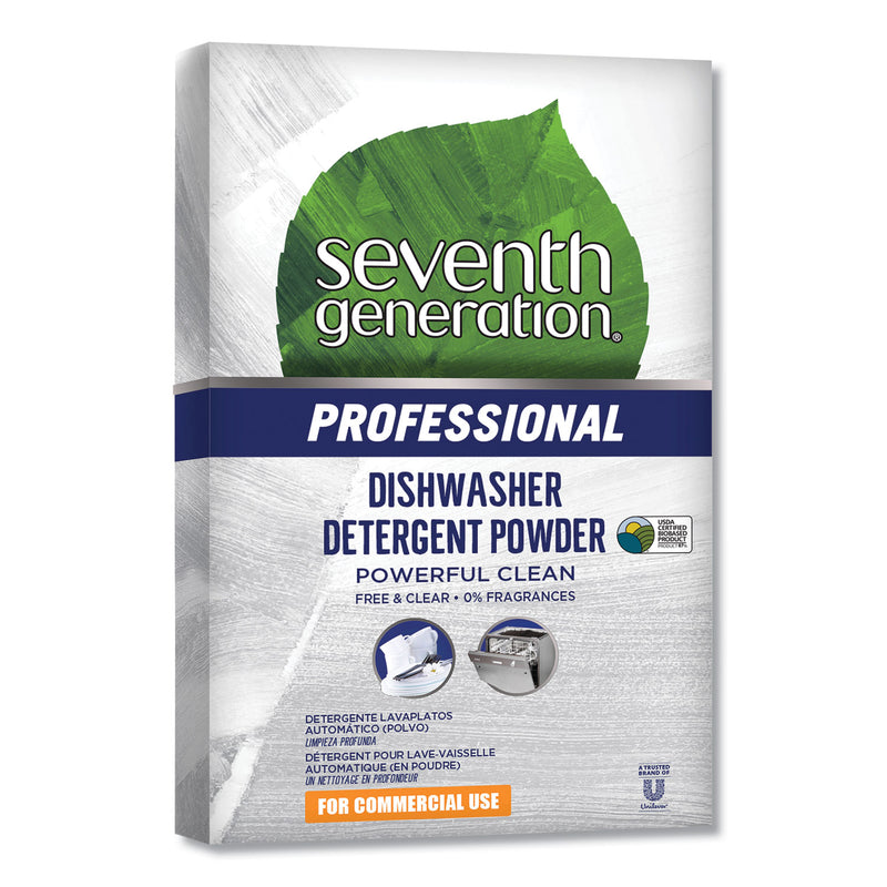 Seventh Generation Automatic Dishwasher Powder, Free And Clear, Jumbo 75Oz Box, 8/Ct - SEV44736