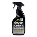 Simple Green Stainless Steel One-Step Cleaner And Polish, 32 Oz Spray Bottle, 12/Carton - SMP18300CT