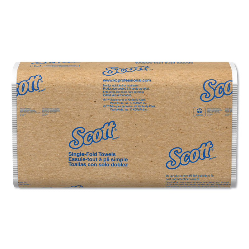 Scott Essential Single-Fold Towels, Absorbency Pockets, 9.3 X 10.5, 250/Pk, 16 Pk/Ct - KCC01700