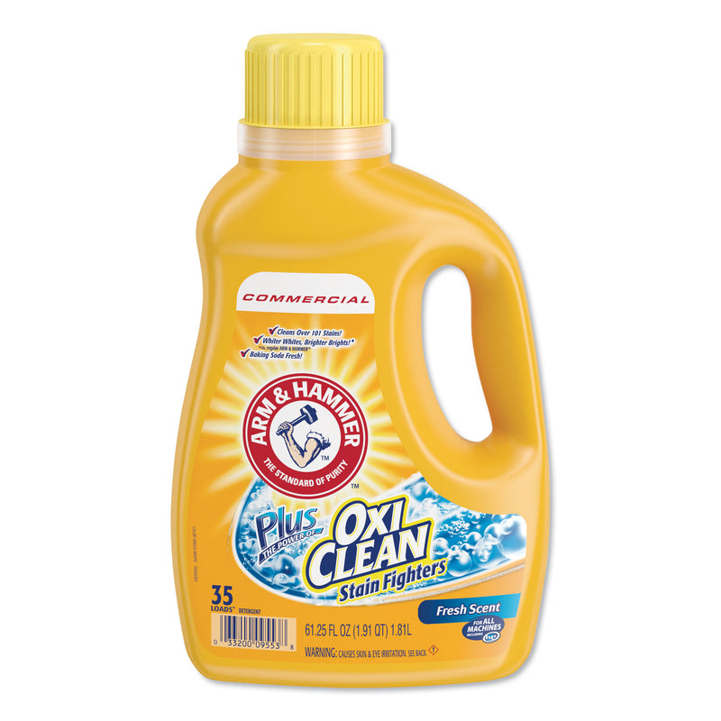 Arm & Hammer Oxiclean Concentrated Liquid Laundry Detergent, Fresh, 61.25Oz Bottle, 6/Carton - CDC3320000107