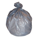 Heritage Linear Low-Density Can Liners, 56 Gal, 1 Mil, 45" X 55", Gray, 100/Carton - HERH9055TG