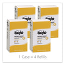 GOJO Natural Orange Smooth Lotion Hand Cleaner, 2000 Ml Bag-In-Box Refill, 4/Carton - GOJ7250