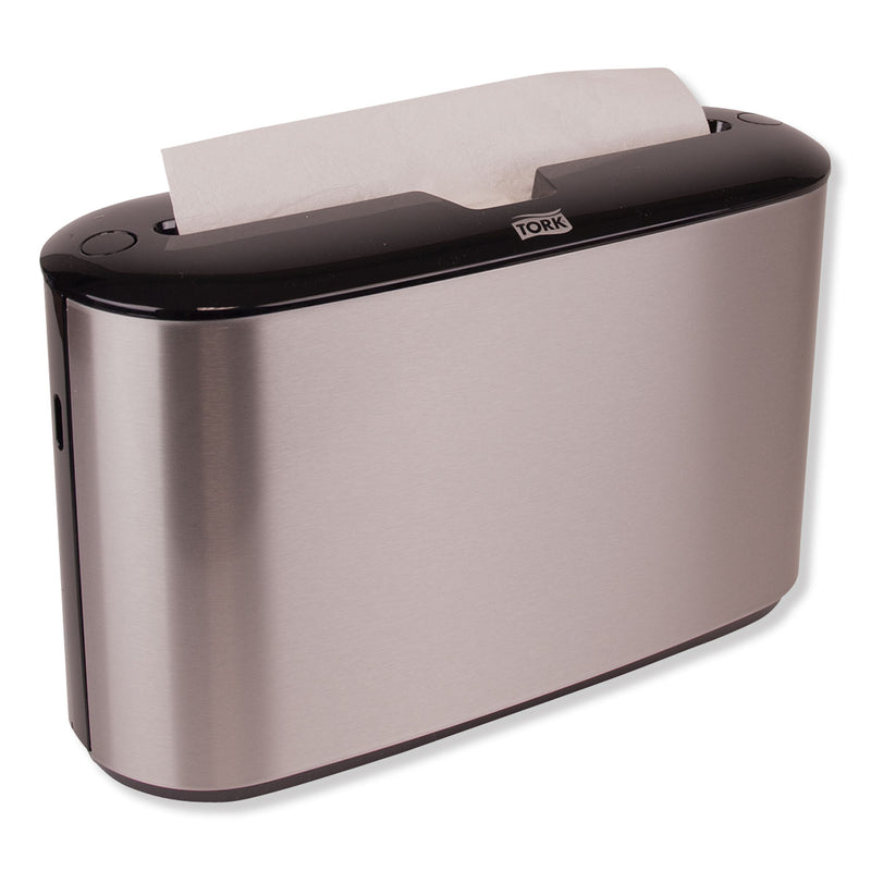 Tork Xpress Countertop Towel Dispenser, 12.68 X 4.56 X 7.92, Stainless Steel/Black - TRK302030