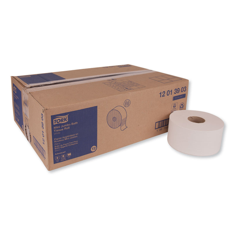 Tork Advanced Jumbo Bath Tissue, Septic Safe, 1-Ply, White, 3.48
