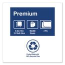 Tork Premium Bath Tissue, Septic Safe, 2-Ply, White, 460 Sheets/Roll, 96 Rolls/Carton - TRKTM6511S