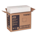 Tork Singlefold Hand Towel Dispenser, 11.75" X 5.75" X 9.25", White - TRK70WM1
