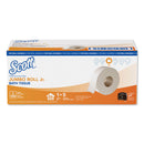 Scott Essential 100% Recycled Fiber Jrt Bathroom Tissue, Septic Safe, 2-Ply, White, 1000 Ft, 4 Rolls/Carton - KCC49156
