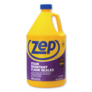 Zep Stain Resistant Floor Sealer, Unscented, 1 Gal, 4/Carton - ZPEZUFSLR128CT