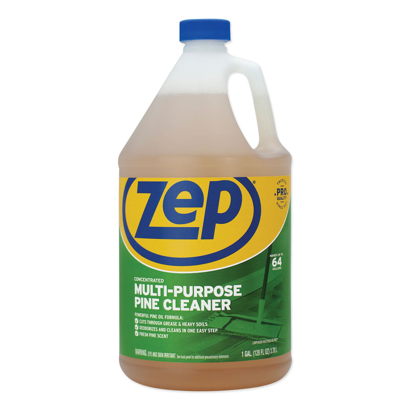 Zep Pine Multi-Purpose Cleaner, Pine Scent, 1 Gal, 4/Carton - ZPEZUMPP128CT