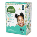 Seventh Generation Free & Clear Baby Wipes, Refill, Unscented, White, 256/Pack - SEV34219