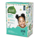 Seventh Generation Free & Clear Baby Wipes, Refill, Unscented, White, 256/Pk, 3 Pk/Ct - SEV34219CT