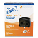 Kimberly-Clark Jrt Jr. Escort Jumbo Roll Bath Tissue Dispenser, 16" X 5.75" X 13.88", Black - KCC49145