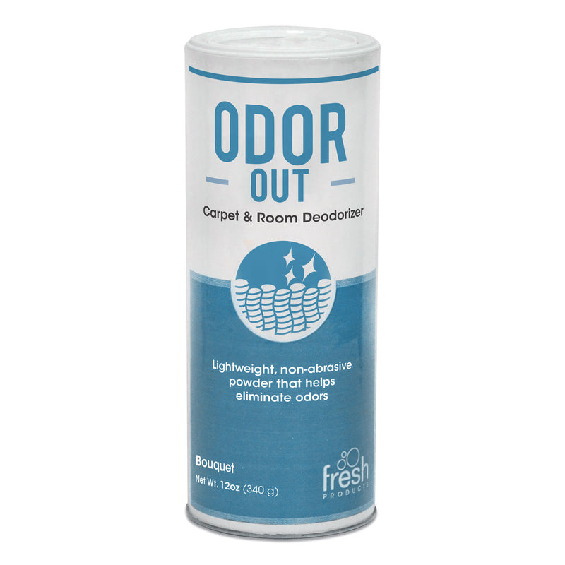 Fresh Products Odor-Out Rug/Room Deodorant, Bouquet, 12Oz, Shaker Can, 12/Box - FRS121400BO