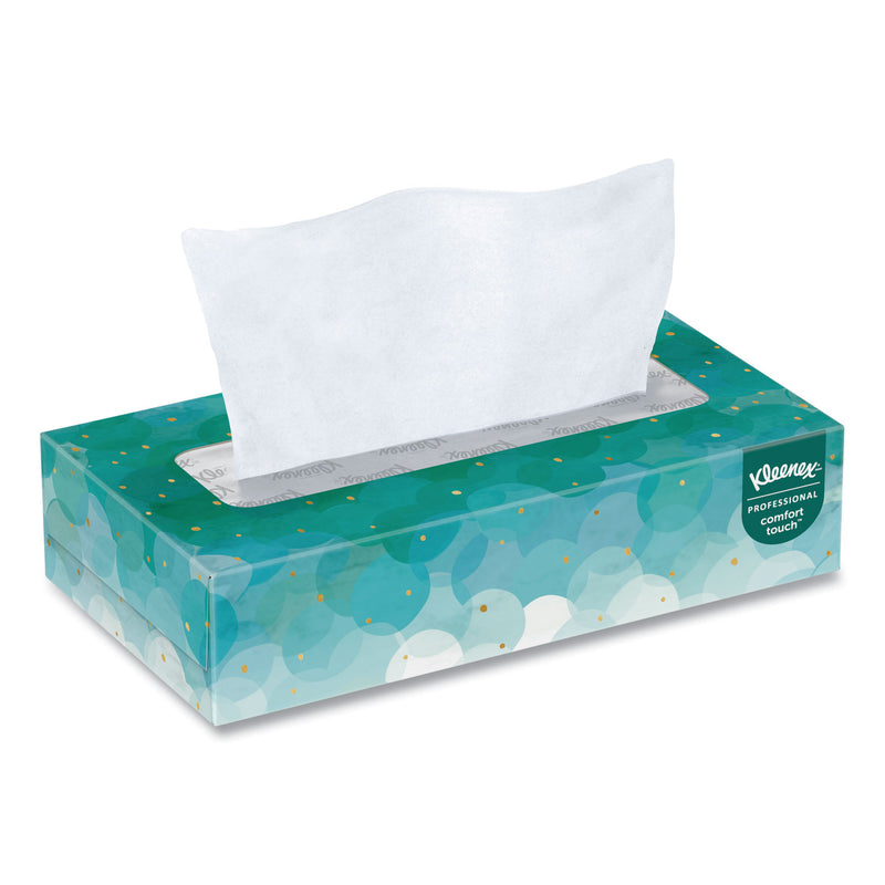 Kleenex White Facial Tissue, 2-Ply, White, 100 Sheets/Box, 10 Boxes/Bundle, 6 Bundles/Carton - KCC13216