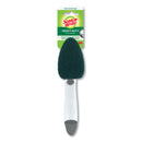 Scotch-Brite Heavy-Duty Soap-Dispensing Dishwand, 2 1/2" X 9 1/2", Yellow/Green, 4/Carton - MMM6504
