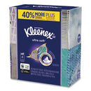 Kleenex Ultra Soft Facial Tissue, 3-Ply, White, 8.75 X 4.5, 65 Sheets/Box, 4 Boxes/Pack, 12 Packs/Carton - KCC50173CT