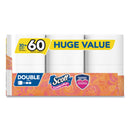 Scott Comfortplus Toilet Paper, Double Roll, Bath Tissue, Septic Safe, 1-Ply, White, 231 Sheets/Roll, 30 Rolls/Pack - KCC47612