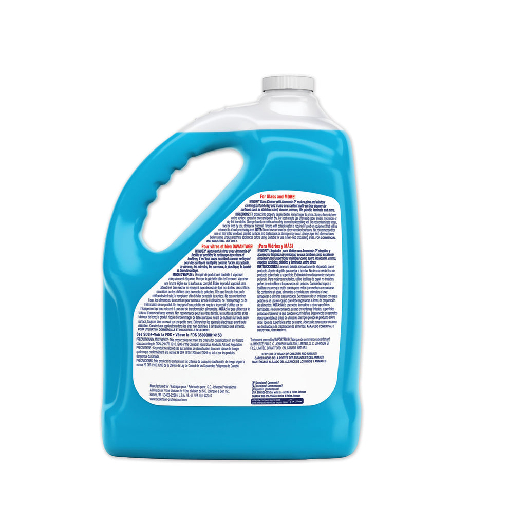 Windex SJN696503EA Glass Cleaner with Ammonia-D, 1gal Bottle