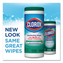 Clorox Disinfecting Wipes, 7 X 8, Fresh Scent, 35/Canister, 12/Carton - CLO01593CT