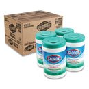 Clorox Disinfecting Wipes, White, 7 X 8, Fresh Scent, 105/Canister, 4 Canisters/Carton - CLO01728