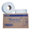 Novex 9" Jumbo Roll Bath Tissue, Case With Handles For Easy Lift, Septic Safe, 2-Ply, White, 3.4" X 1,000 Ft, 12 Rolls/Carton - GN1J5000