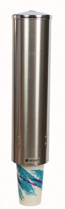 San Jamar Wall-Mount Cup Dispenser, Holds 8 to 24 oz Cups - C3450SSGR