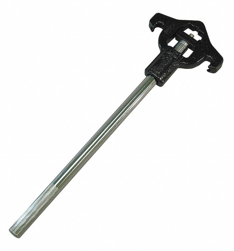 Moon American Adjustable Hydrant Wrench, 3/4 to 6 in Nuts and Pin, Rocker or Navy Slot Lugs 1/4 to 4-1/2 in, 19 in - 878-8