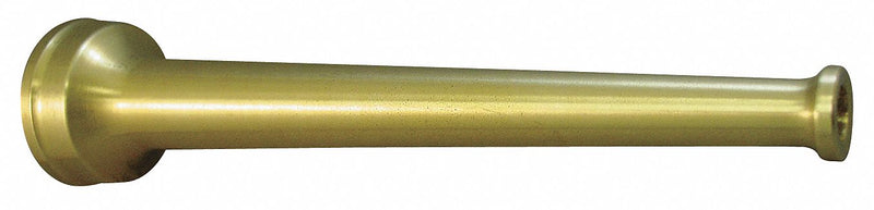Moon American Industrial Fire Hose Nozzle, 1 in Inlet Size, NH Thread Type, Brass Bumper Color, Brass - 572-1021