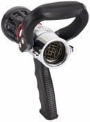 Moon American USCG Fire Hose Nozzle, 1 1/2 in Inlet Size, NH Thread Type, 95 gpm Flow Rate, Black Bumper Color - 509P-1522