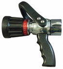 Moon American USCG Fire Hose Nozzle, 1 1/2 in Inlet Size, NH Thread Type, 95 gpm Flow Rate, Black Bumper Color - 509P-1522