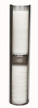 San Jamar Countertop-Mount Lid Dispenser, Holds 24 to 46 oz Lids - L3502GR