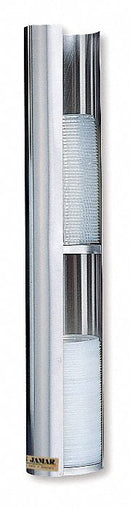 San Jamar Countertop-Mount Lid Dispenser, Holds 24 to 46 oz Lids - L3502GR