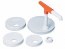 San Jamar Condiment Pump, 1 3/4x8x11 1/2, White - P7410
