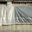 Americover Plastic Sheeting Roll, 100 ft Length, 12 ft Width, Polyester String Reinforced Polyethylene - DS212