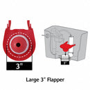 Korky Flapper, Fits Brand Universal Fit, For Use with Series Universal Fit, Toilets, Gravity Tanks - 3060BP