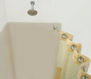 WingIts 57 3/4 inL x 1 in x 3/4 inD Polished Curved Shower Rod, Includes: Pivot Brackets and Hardware - WOCBS5-6SP