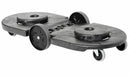 Rubbermaid Tandem Container Dolly, 400 lb Load Capacity, Round, 2 Max. No. of Containers - FG264600BLA