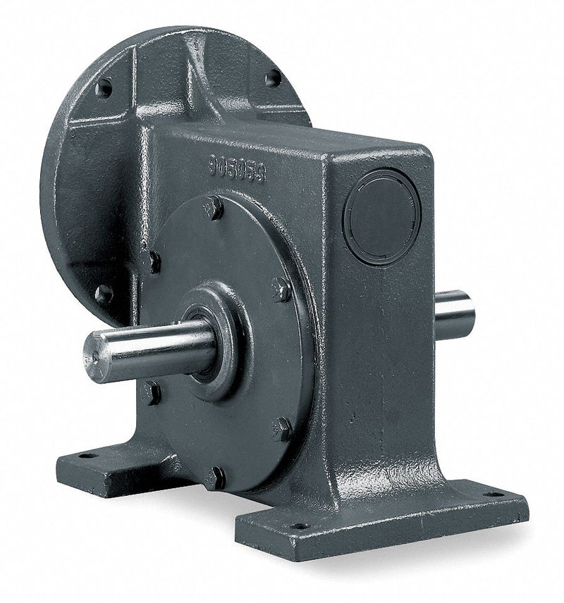 Dayton Standard Cast Iron C-Face Speed Reducer, Double Output, 986 lb. Overhung Load - 2Z151