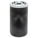 Rubbermaid Smoking Urn With Metal Ashtray Top, 19.5H X 11.5 Dia, Black - RCP258500BLA