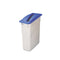 Rubbermaid Slim Jim Paper Recycling Top, 20.38W X 11.38D X 2.75H, Dark Blue - RCP270388BE