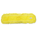 Rubbermaid Trapper Commercial Dust Mop, Looped-End Launderable, 5" X 36", Yellow - RCPJ15500YEL