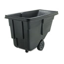 Rubbermaid Tilt Truck, Rectangular, Plastic With Steel Frame, 300 Lb Capacity, Black - RCP9T1700BLA