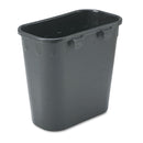 Safco Paper Pitch Recycling Bin, Rectangular, Polyethylene, 1.75 Gal, Black - SAF2944BL