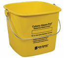 San Jamar Cleaning Pail, 6 qt., Plastic - KP196KCYLGR