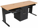 MooreCo Computer Workstation, 72x29x24 In, Black - 89844