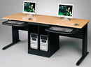 MooreCo Computer Workstation, 72x29x24 In, Black - 89844