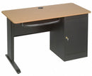 MooreCo Computer Workstation, 48x29x24 In, Black - 89843